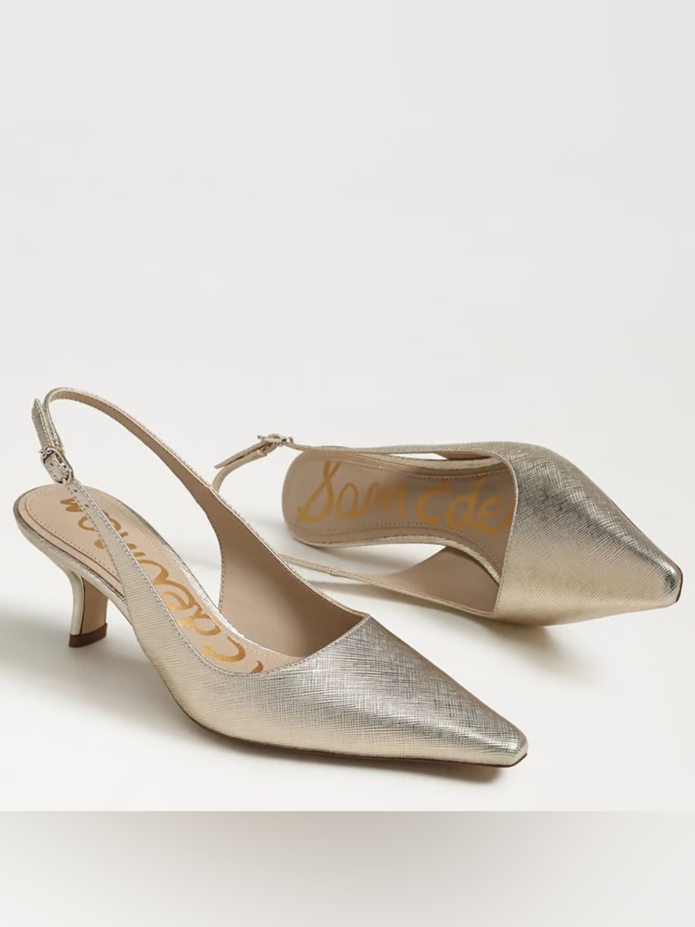 Sam Edelman | Bianka Slingback in Gold Metallic 9